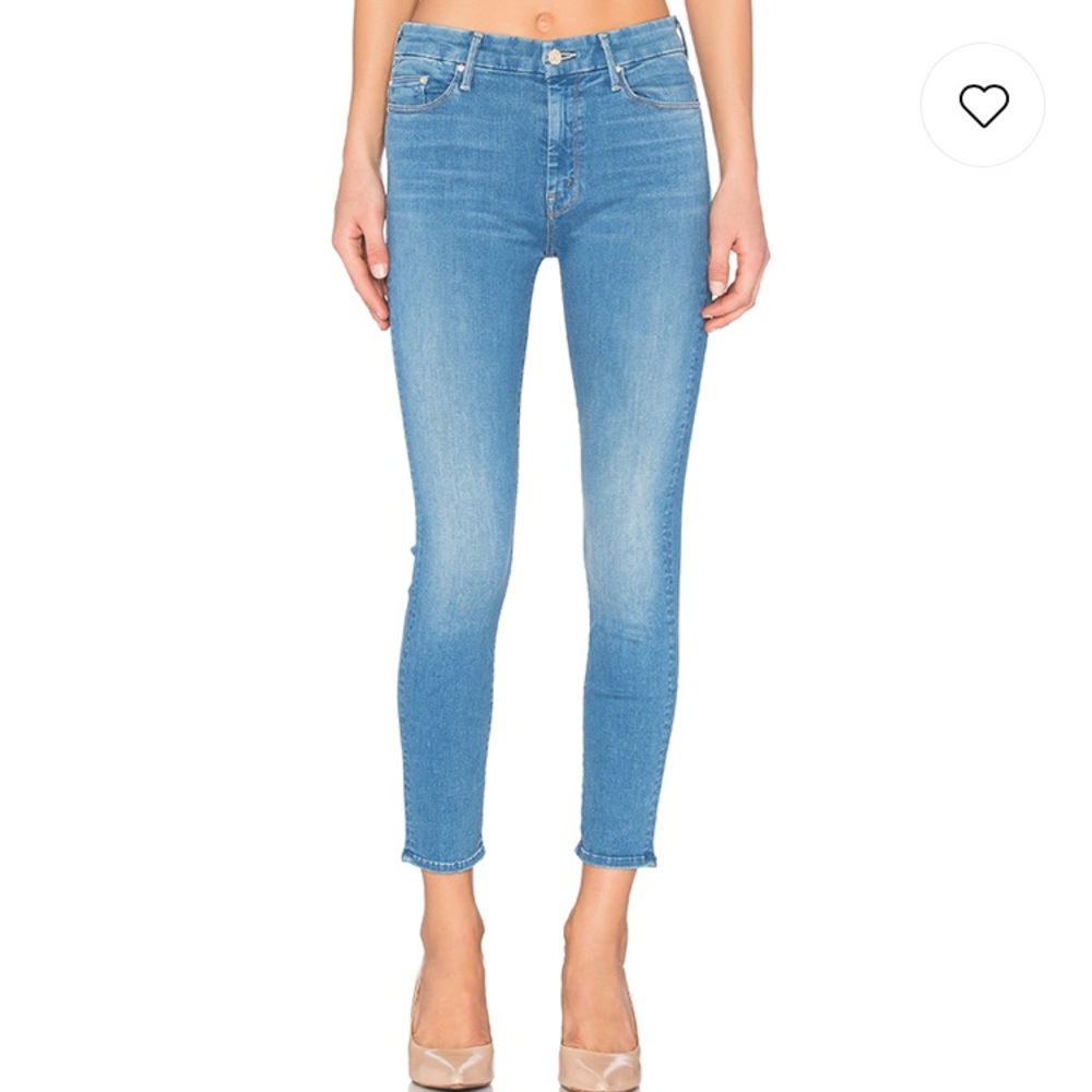 MOTHER High Waisted Looker Crop